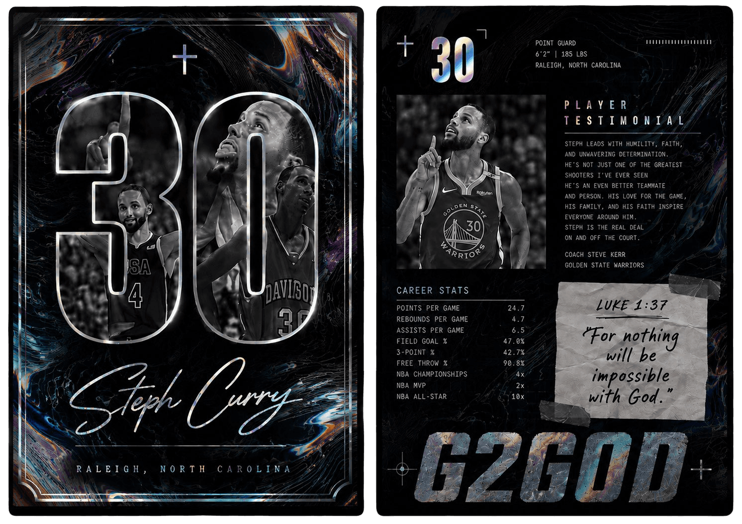 G2GOD limited player testimonial card